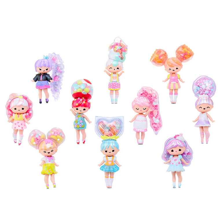 Minis Secret Crush - Écrasez pour déballer une mini poupée au thème de bonbon