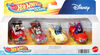 Hot Wheels RacerVerse, Set of 4 Die-Cast Hot Wheels Cars with Disney Characters as Drivers