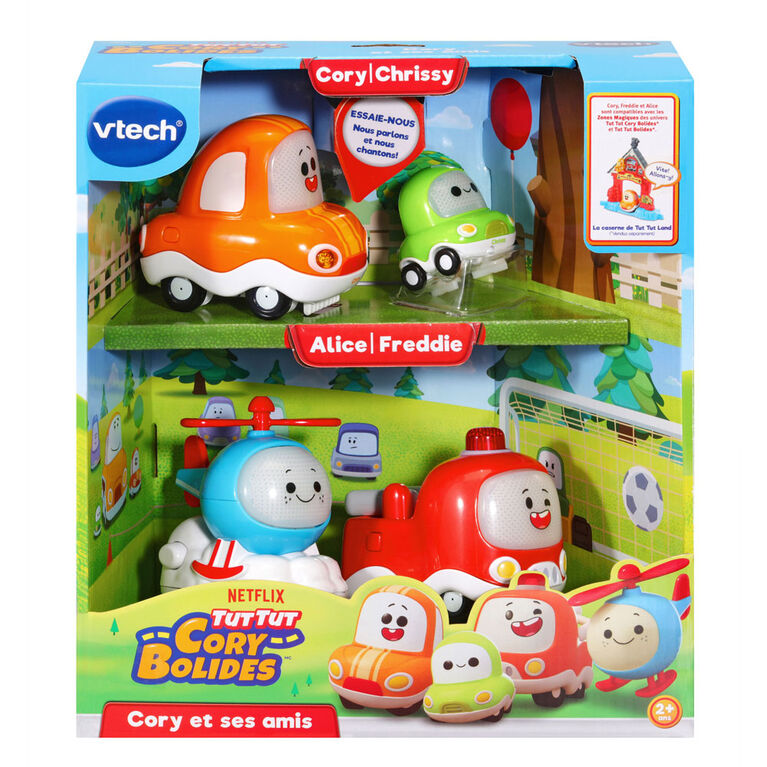 VTech Tut Tut Cory Bolides - Pack 4 véhicules - Notre exclusivité - Édition française