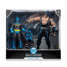 DC Multiverse - Batman vs Bane Figurine de 7 Pouces et M&eacute;ga Figurine 2pk