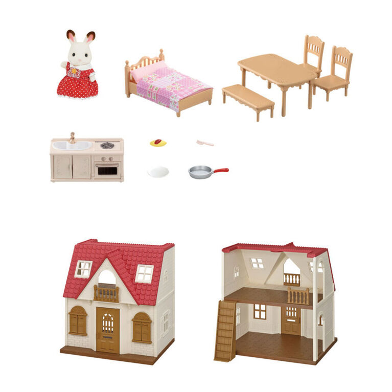 Calico Critters - Premier chalet douillet au toit rouge