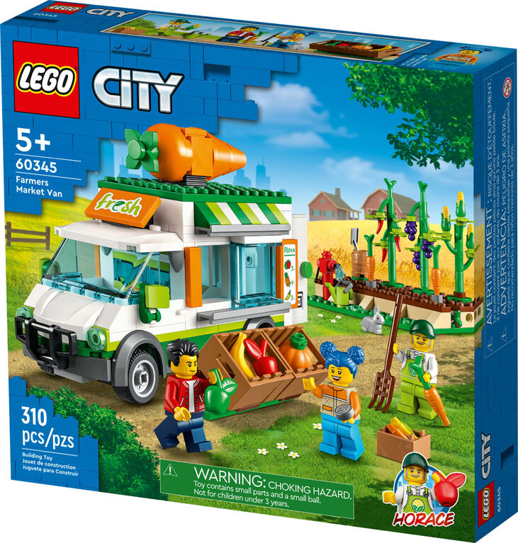 LEGO City Farmers Market Van 60345 Building Kit (310 Pieces)