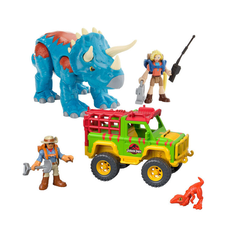 Fisher-Price Imaginext Jurassic World Dr Sattler & Triceratops - English Edition