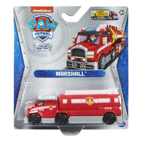 PAW Patrol, Véhicule Marcus en métal moulé True Metal à collectionner, Série Big Truck Pups à l'échelle 1:55
