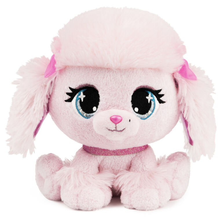 GUND P.Lushes Designer Fashion Pets, Pinkie Monroe, caniche en peluche de luxe douce et élégante avec des paillettes scintillantes, rose, 15,2 cm