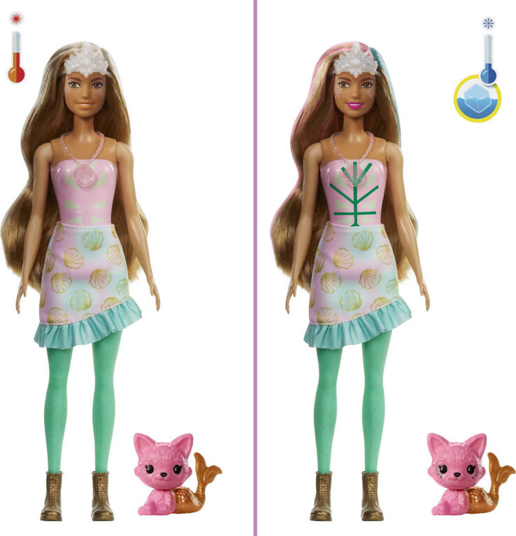 Barbie-Coffret Color Reveal Sirène Fantastique, avec 25 surprises