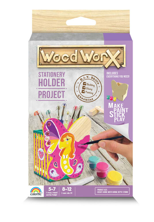 Porte-crayons à assembler Wood WorX