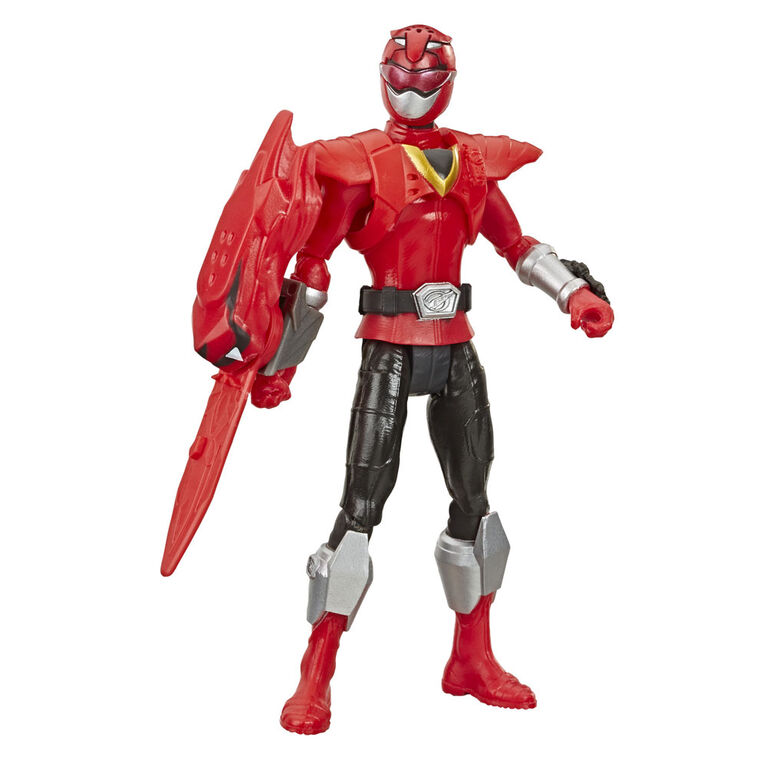 Power Rangers Beast Morphers - Figurine jouet de 15 cm Ranger rouge Beast-X de la série télé Power Rangers