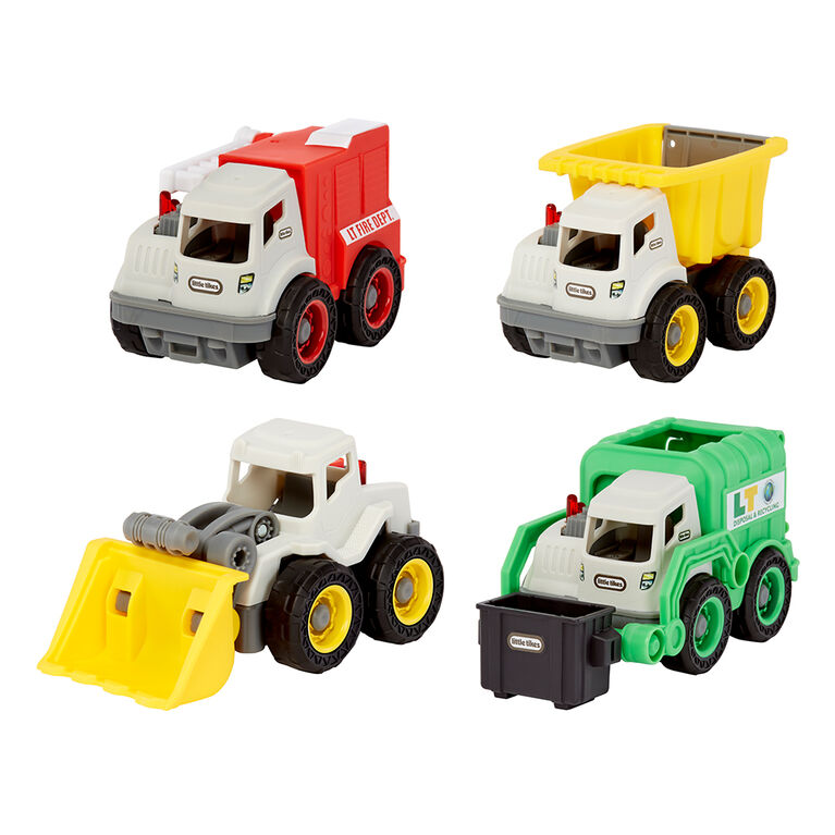 Différents véhicules de chantier pour enfants 