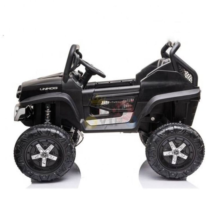 12V Mercedes Unimog 4WD MP4 Ride On - Noir - Édition anglaise