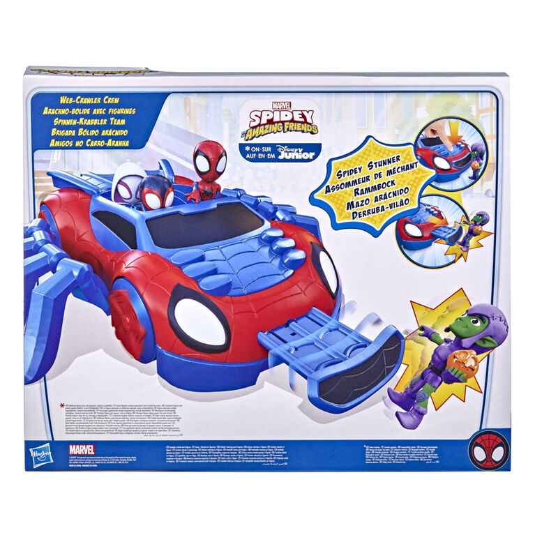 Figurine Spidey de 10 cm avec véhicule Arachno-bolide convertible