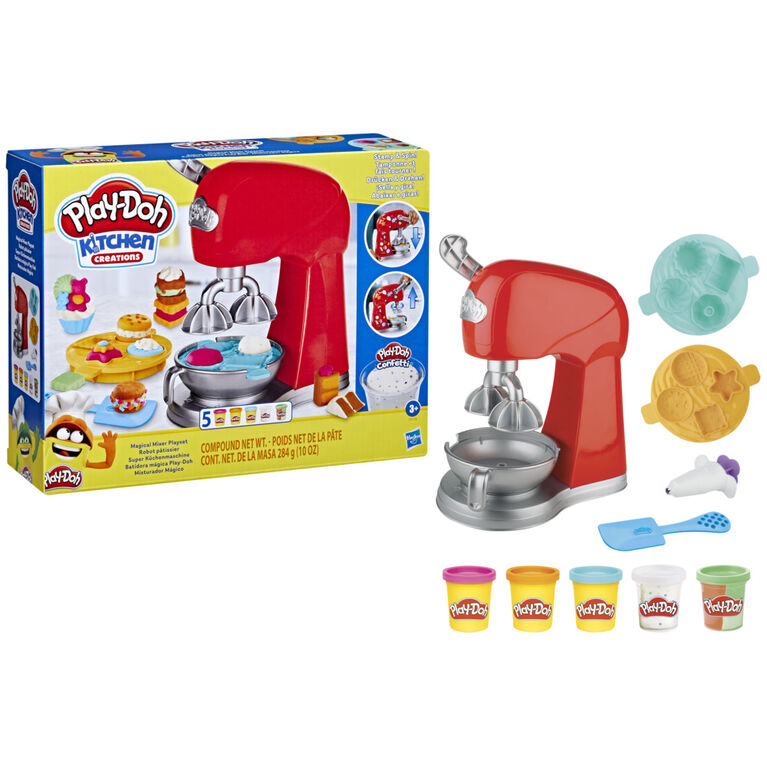Play-Doh Kitchen Creations Magical Mixer Playset, Toy Mixer with Play Kitchen Accessories