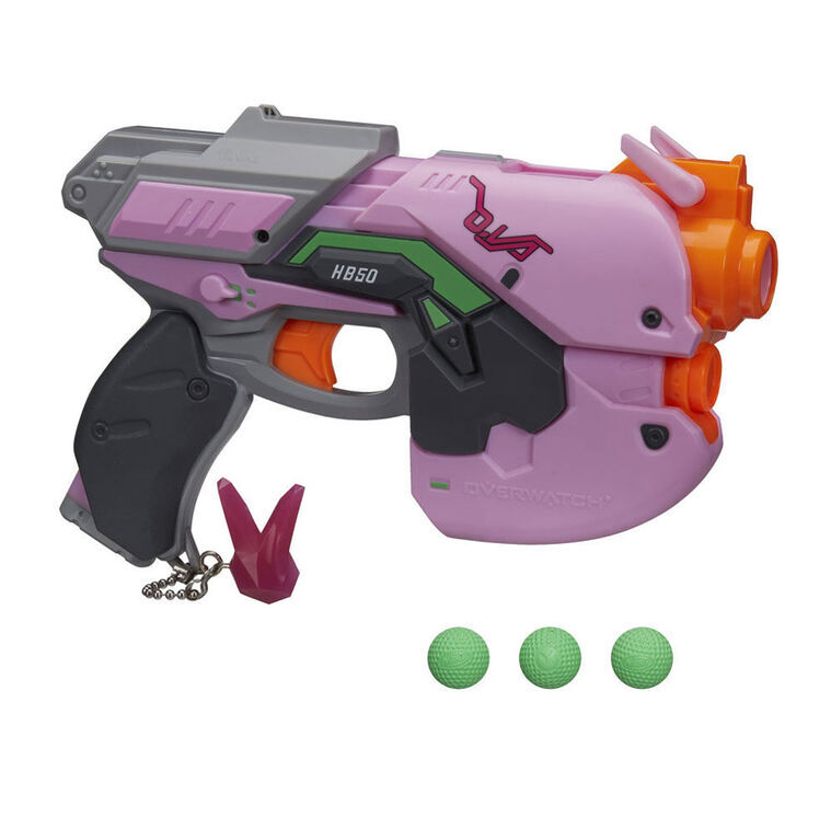 Overwatch DVa Nerf Rival Blaster with 3 OverWatch Nerf Rival Rounds