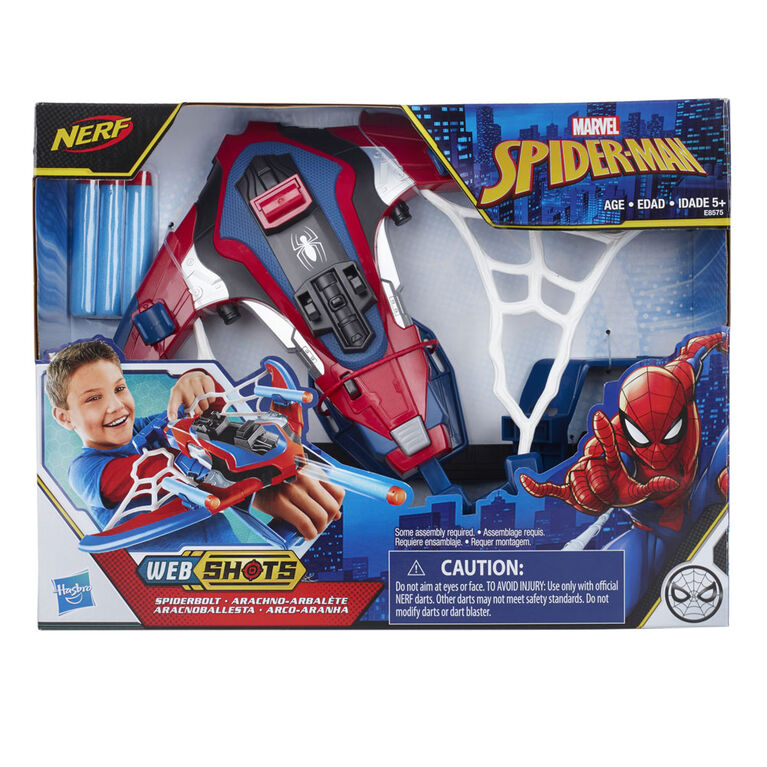 Marvel Spider-Man Web Shots Spiderbolt NERF Blaster