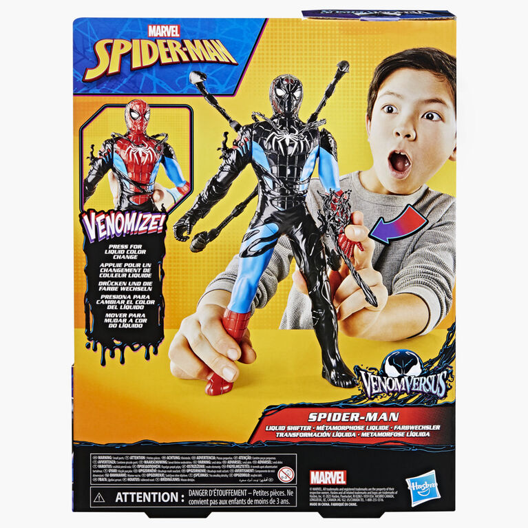 Marvel Spider-Man VenomVersus Spider-Man Liquid Shifter Action Figure with Accessories