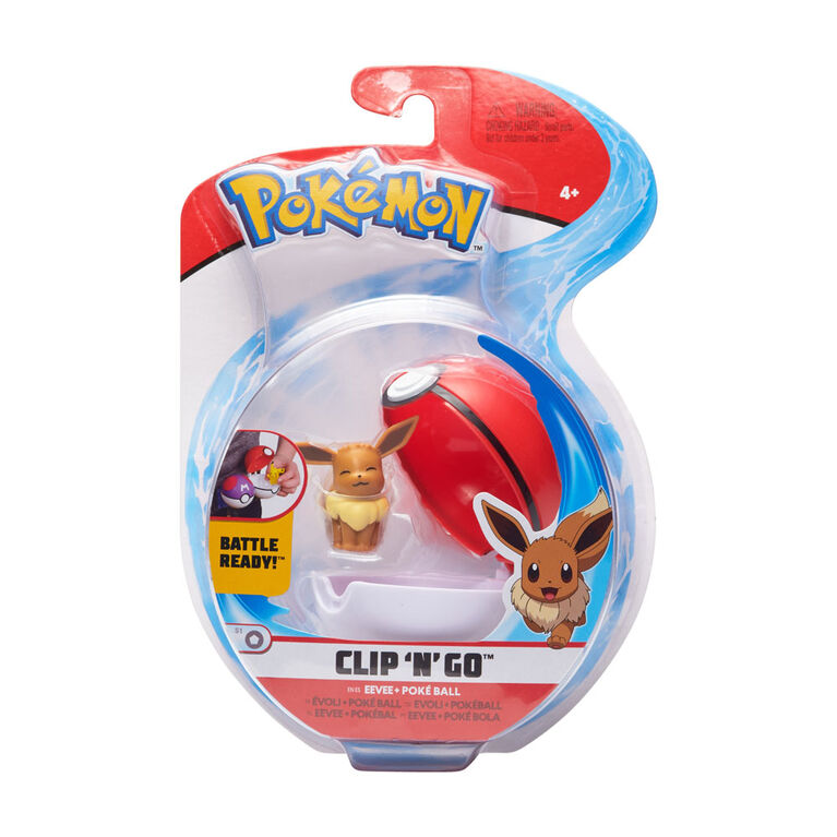 Pokémon - Clip 'N Go - Eevee #2 & Poke Ball