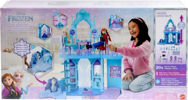 Disney Frozen Elsa's Frozen Ice Palace Castle Playset with Olaf, 5 Play Areas & 21 Accessories Disney Frozen Elsa's Frozen Ice Palace Castle Playset with Olaf, 5 Play Areas & 21 Accessories