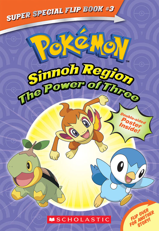 Pokémon Super Special Flip Book: The Power of Three / Ancient Pokémon Attack (Sinnoh Region / Hoenn Region) - English Edition