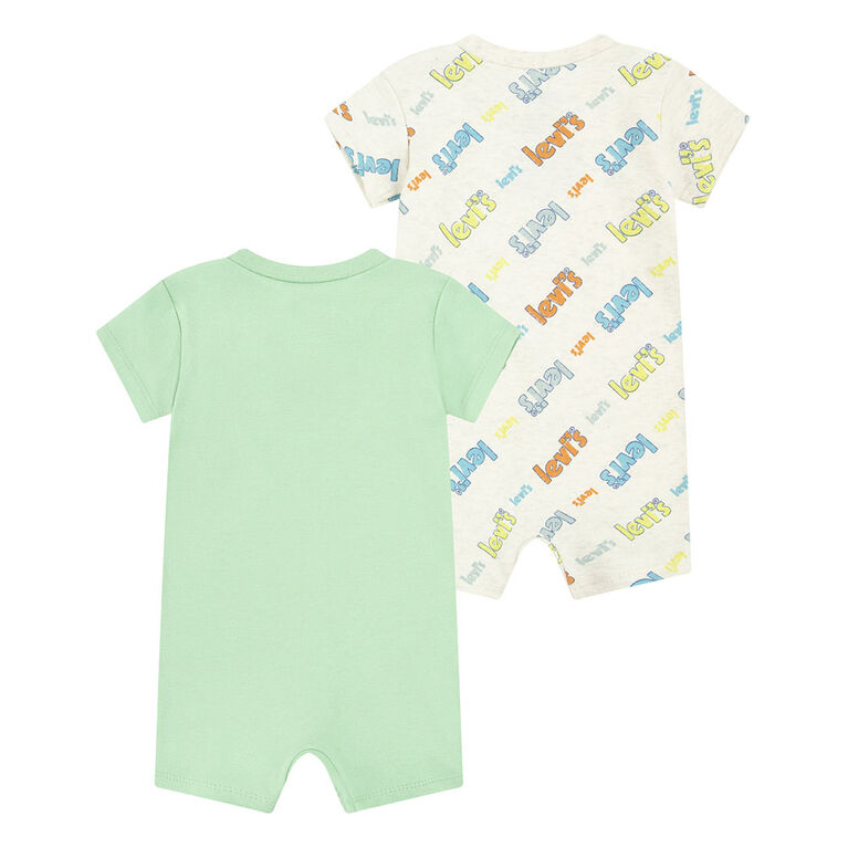 Levis 2 Pack Romper - Teal