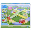 Peppa Pig All Around Peppa's Town Set with Adjustable Track; Includes Vehicle and 1 Figure (English)