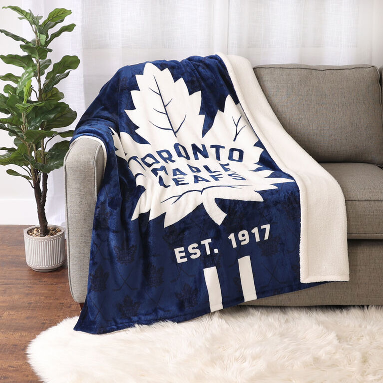 NHL Toronto Maple Leafs Sherpa Throw, 50" x 60"