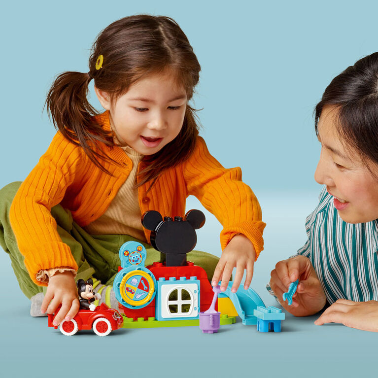 LEGO DUPLO Disney Mickey Mouse Clubhouse & Car Building Kit - Toddler Toy for Ages 2-4 - 10454