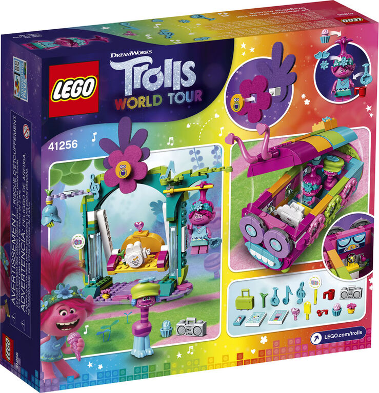 LEGO Trolls Le bus chenille arc-en-ciel 41256