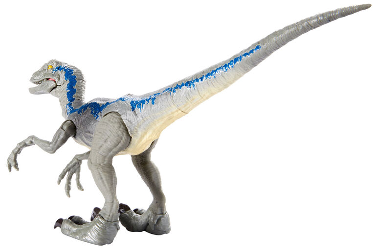 Jurassic World - Attaque Sauvage - Figurine Vélociraptor Blue.