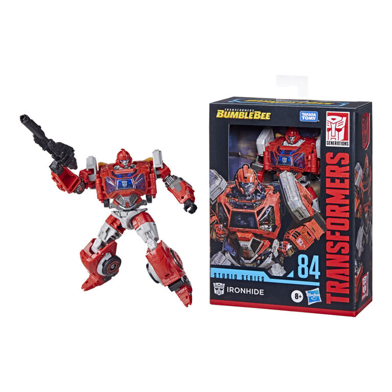 Transformers Toys Studio Series 84 Deluxe Class Transformers: Bumblebee Ironhide Action Figure, 4.5-inch