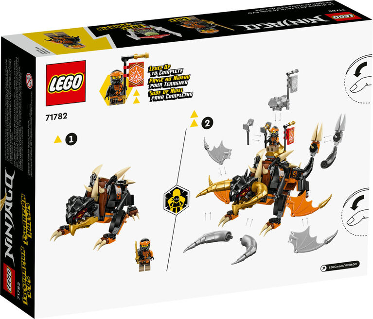 LEGO NINJAGO Cole's Earth Dragon EVO 71782 Building Toy Set (285 Pieces)