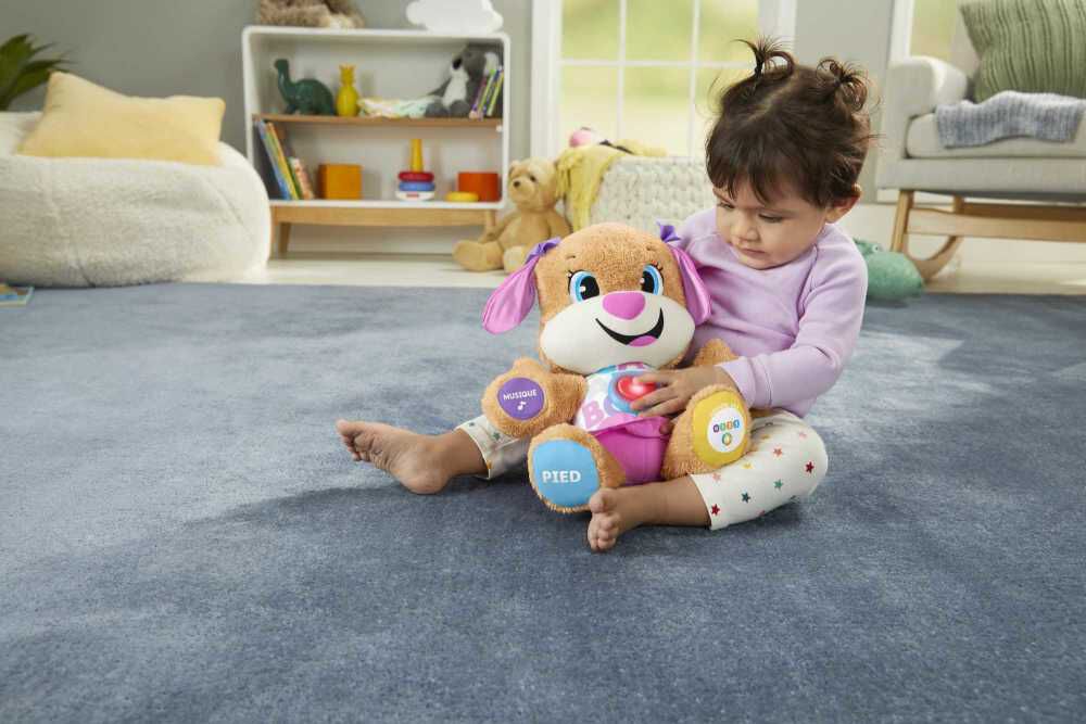 Fisher-Price Laugh & Learn Smart Stages Sis Cuddly Singing Toys French Gift NEW 