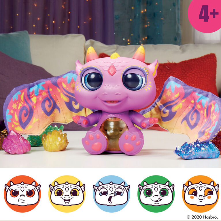 furReal, peluche interactive Bébé Dragon Moodwings, + de 50 sons et réactions