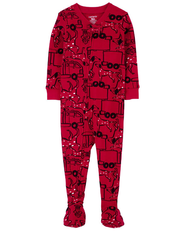 Carter's One Piece 100% Snug Fit Cotton Footless Pajamas Red 5T