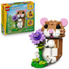 LEGO Creator 3 in 1 Cute Hamster with a Flower Building Toy for Girls & Boys, Ages 7+ - 31376
