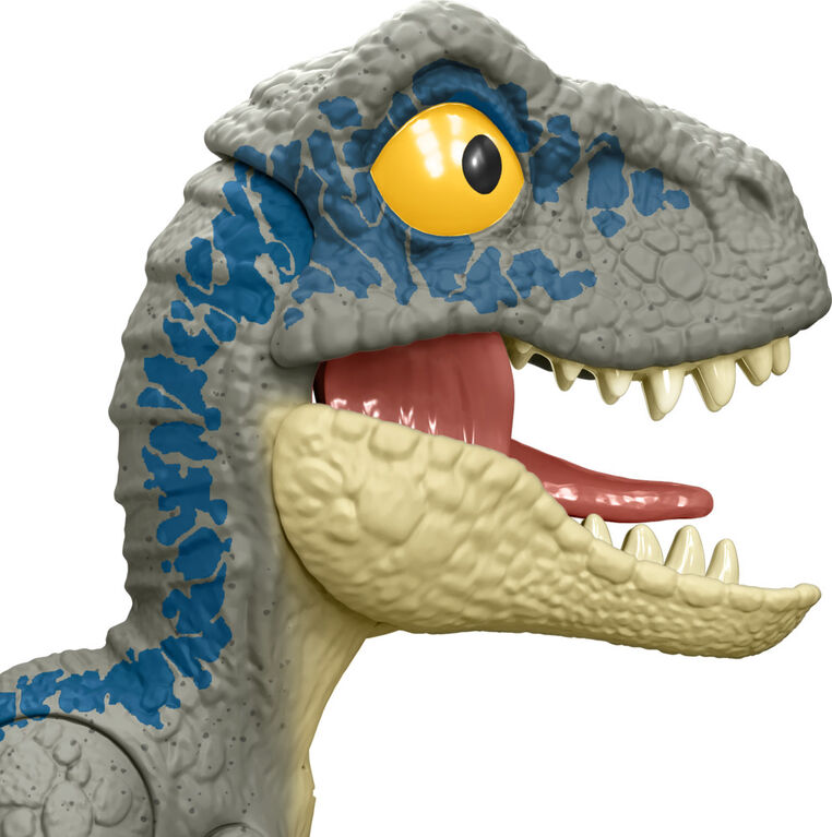 Jurassic World Mega Roar Blue Velociraptor Dinosaur Sound & Stretchable Jaw