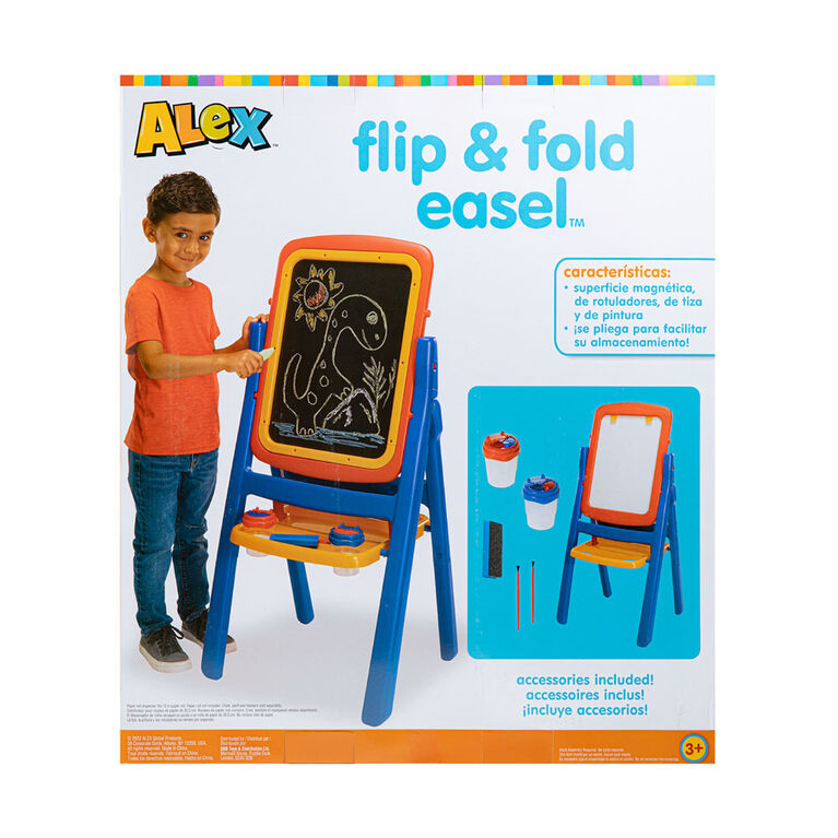 ALEX - Flip and Fold Easel- Red/Blue