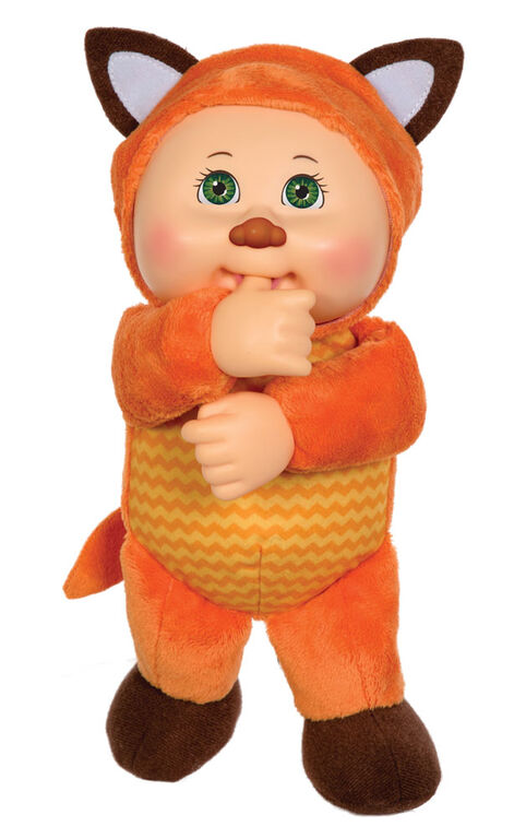 Poupée Bout d'chou Cuties à costume d'animal - Beau le renard, 22 cm