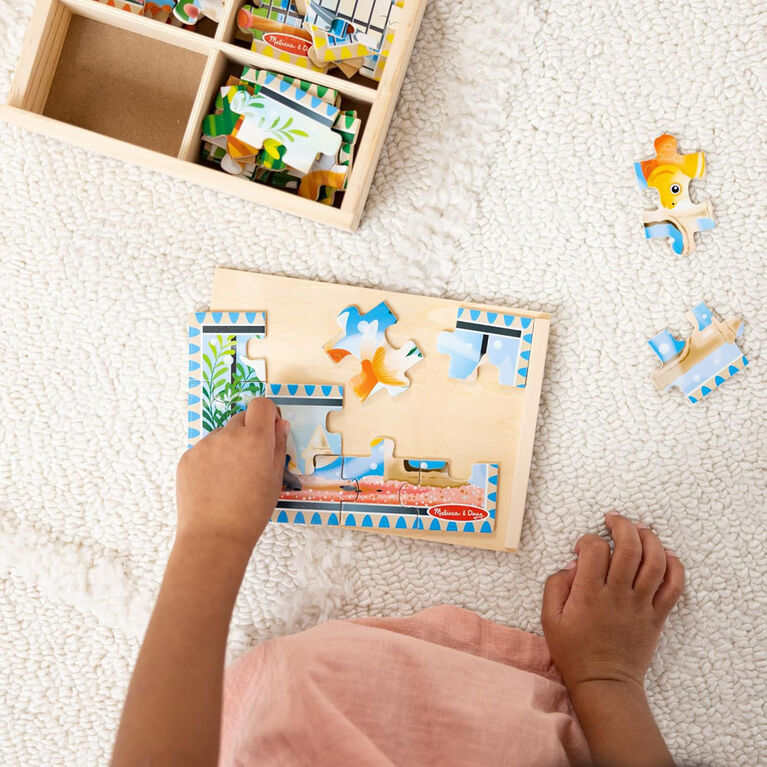 Melissa and Doug - Jigsaw Puzzles in a box- Pets