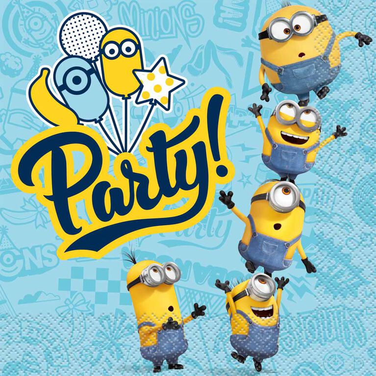 Minions Serviettes de Table, 16un
