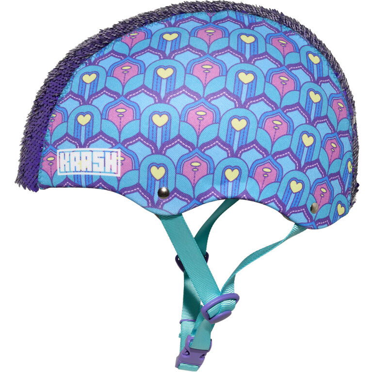 Krash - Youth Feather Flip Multisport Helmet - Blue/Purple (Fits head sizes 54 - 58 cm)