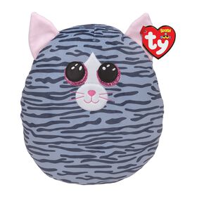 Ty Squish Kiki Grey Striped Cat 10 inch