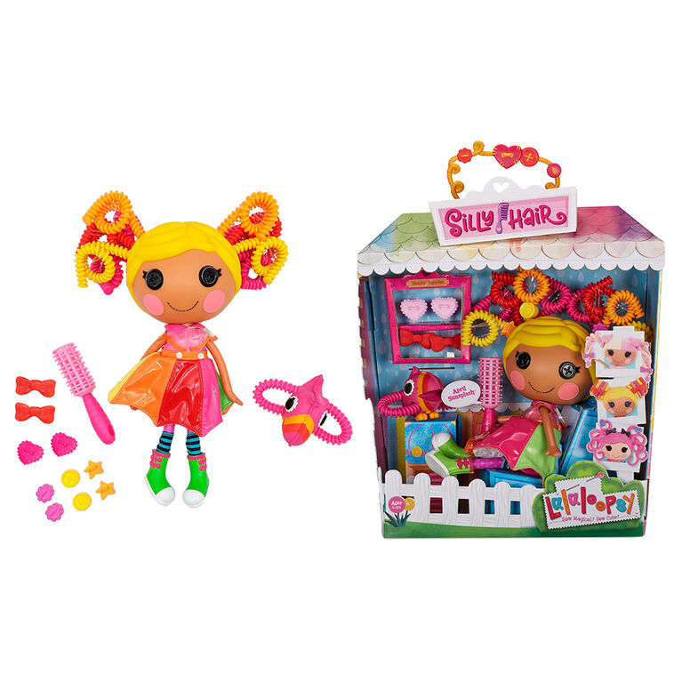 Poupée Lalaloopsy Silly Hair - April Sunsplash avec toucan comme animal de compagnie, poupée à coiffer de 13 po (33 cm)