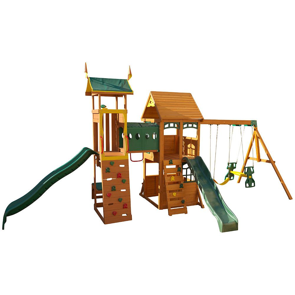 adventure tower swing set