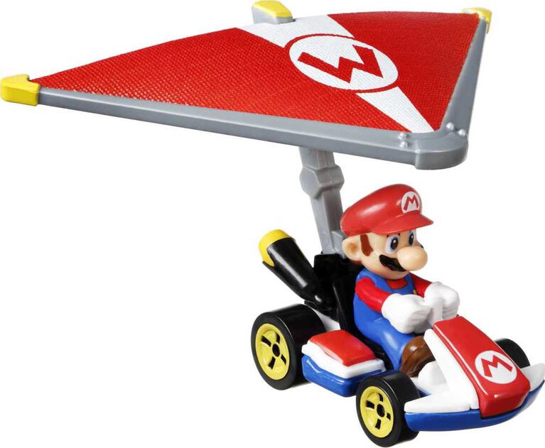 Hot Wheels Mario Kart Characters Car with Glider