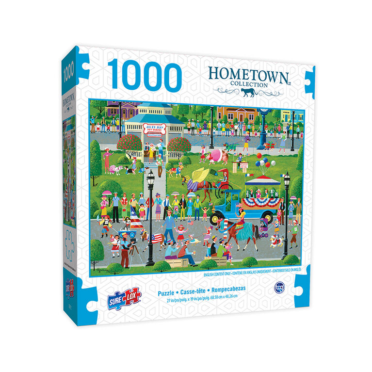 SureLox Puzzles - Hometown Collection by Heronim - Pet Parade - 1000 pieces
