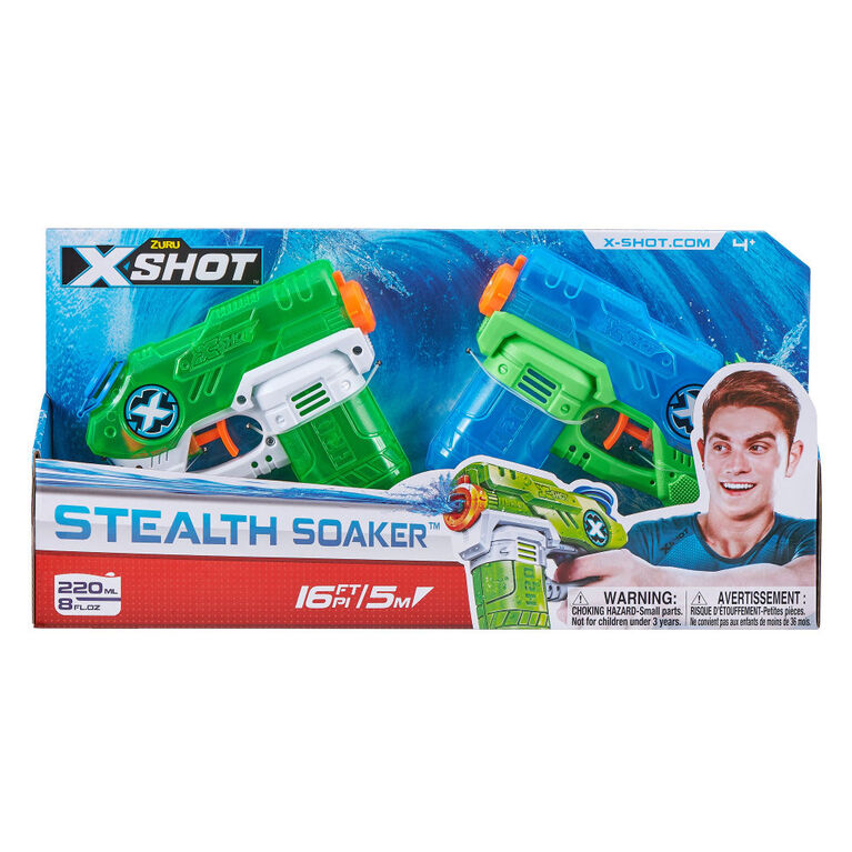 XShot Water Warfare Double Stealth Soakers Small Water Blaster Value