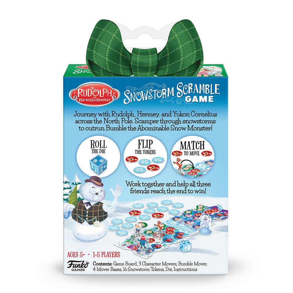 Funko Games Rudolph The Red-Nosed Reindeer Snowstorm Scramble Card Game - English Edition