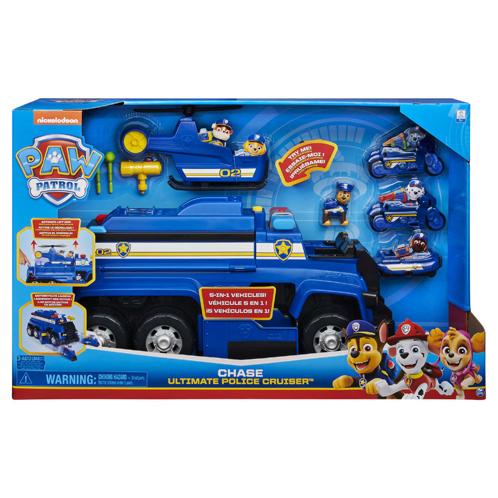 paw patrol car chase