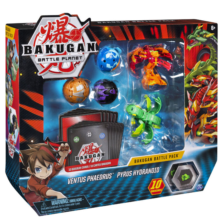 Bakugan, Battle Pack 5-Pack, Ventus Phaedrus and Pyrus Hydranoid