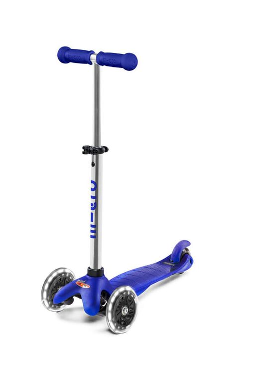 Trottinette Micro Mini Plus Led/Bleu - Notre exclusivité